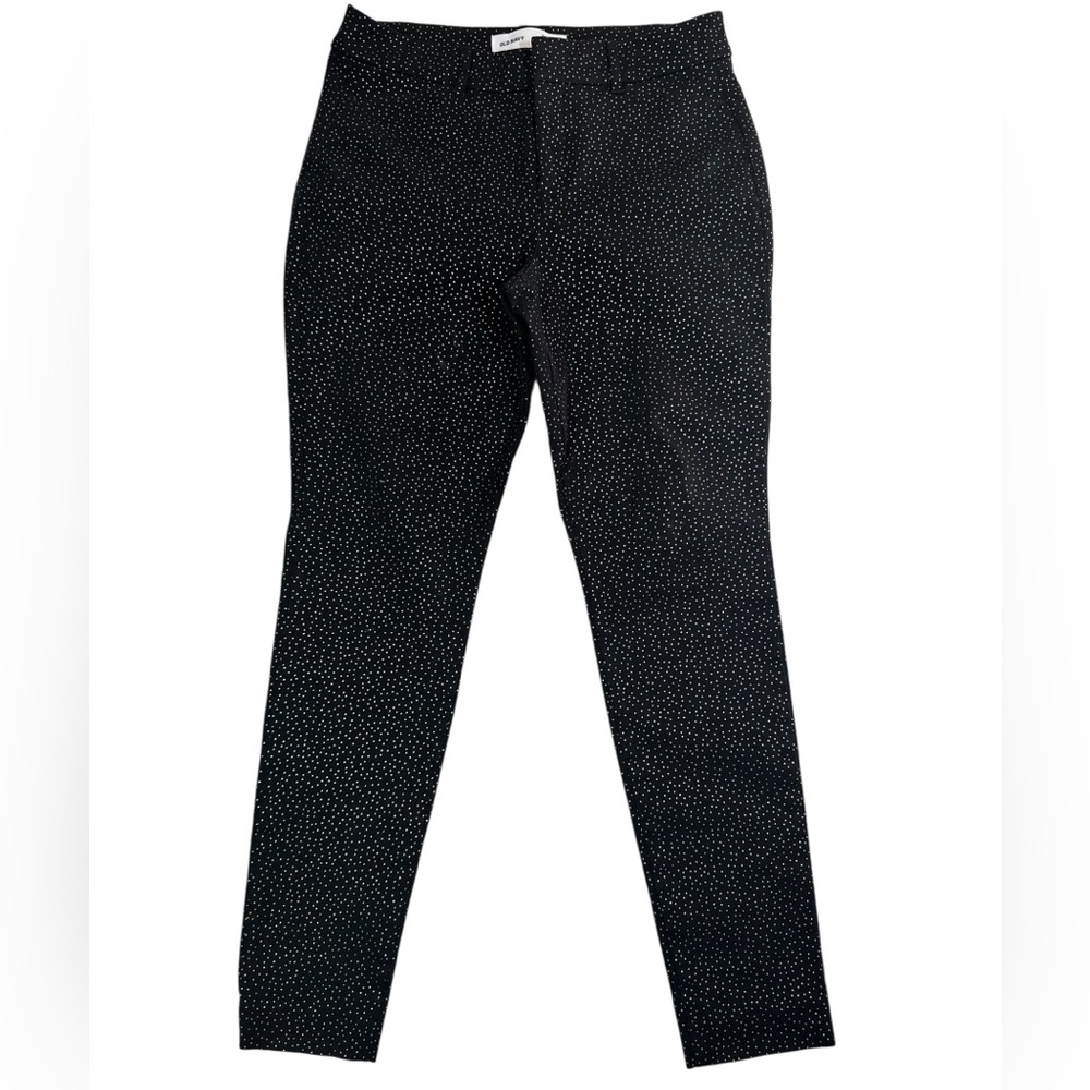 Old Navy Pixie‎ High Rise Black Pants Gold Polka Dot Size 6
